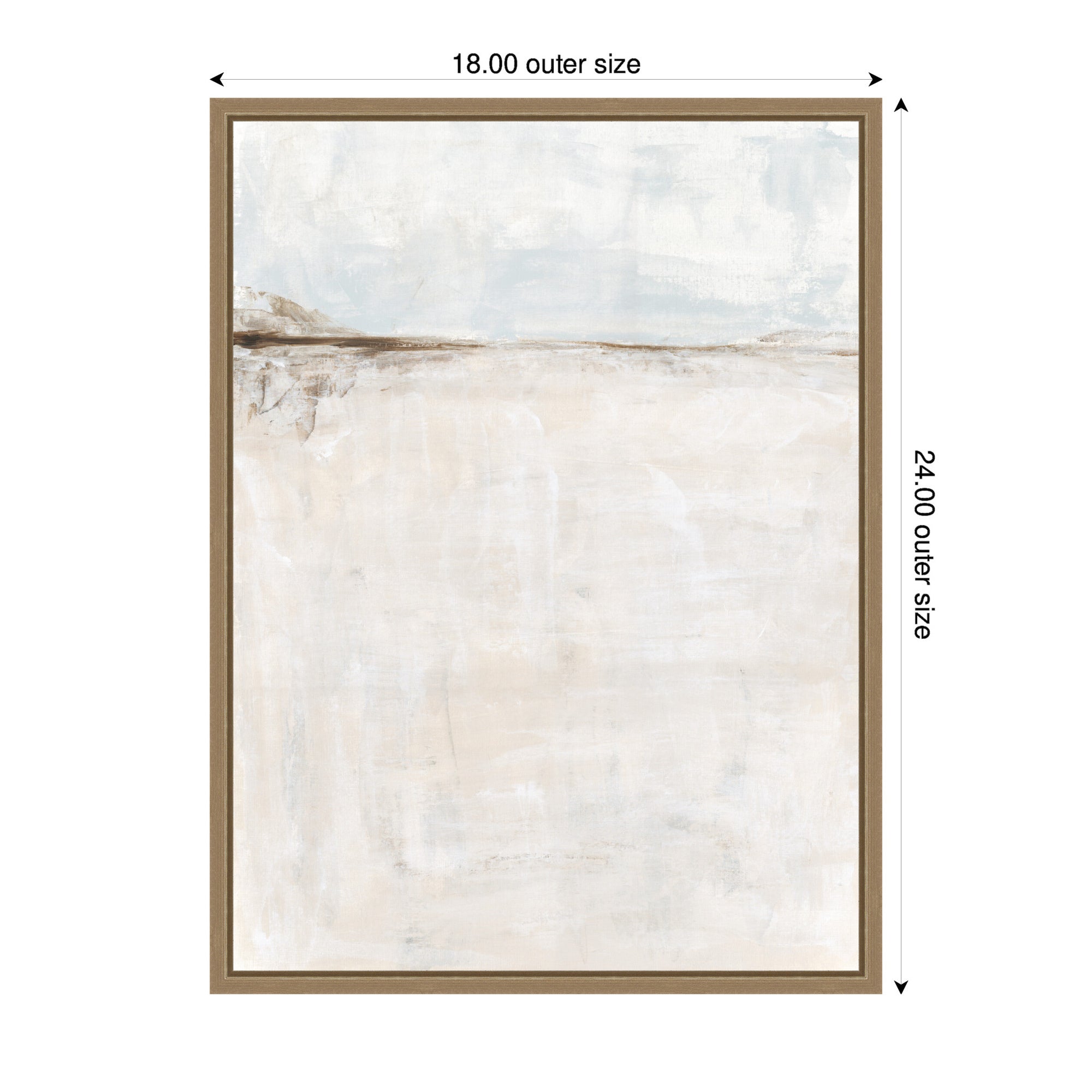Framed Canvas 18x24 Sylvie Dark Gold 2