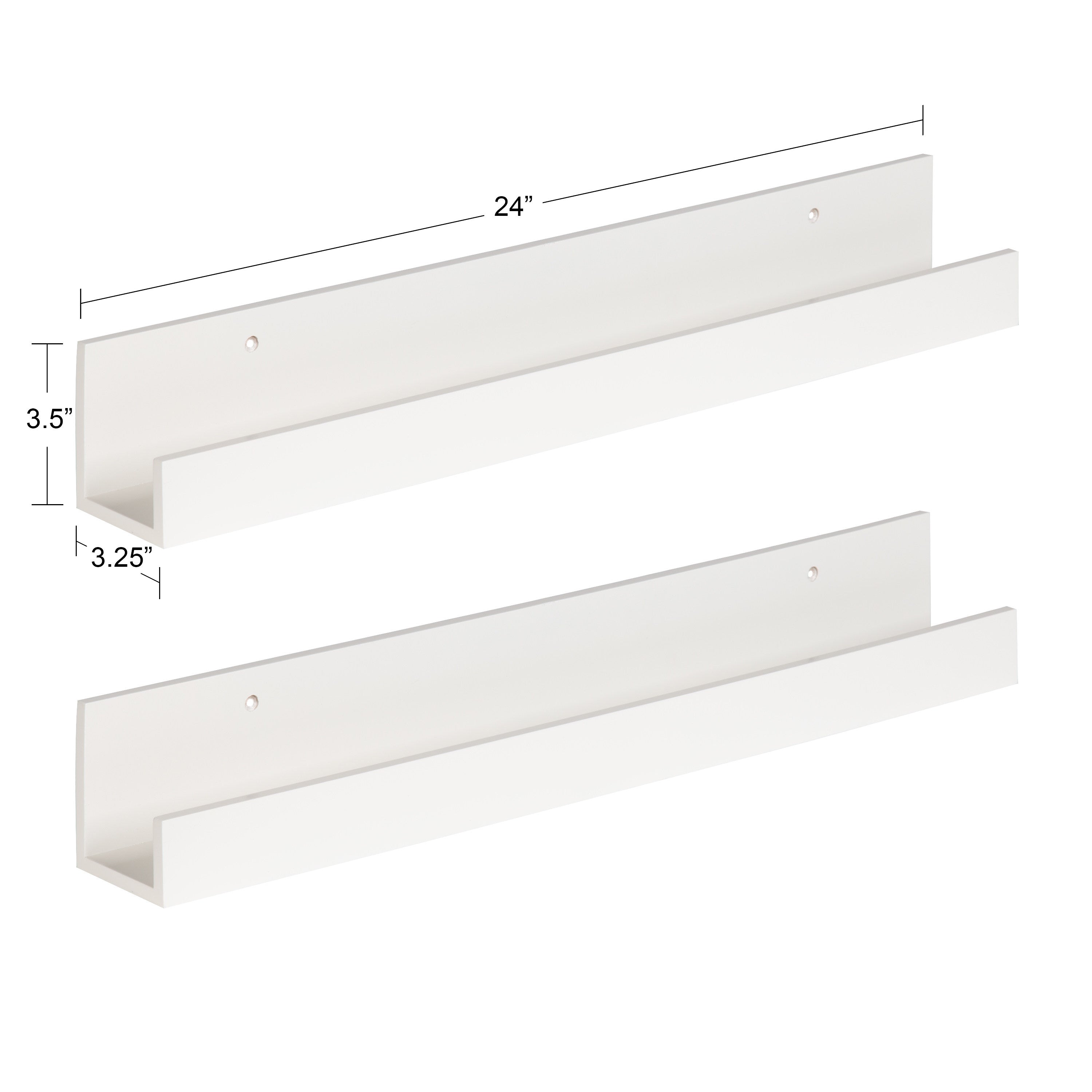 Levie Wood Picture Ledge Wall Shelf