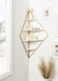 Accent Shelf White Gold 24x17x38 6