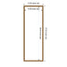 Dry Erase Board Bradford Bead Gold 13x37 2