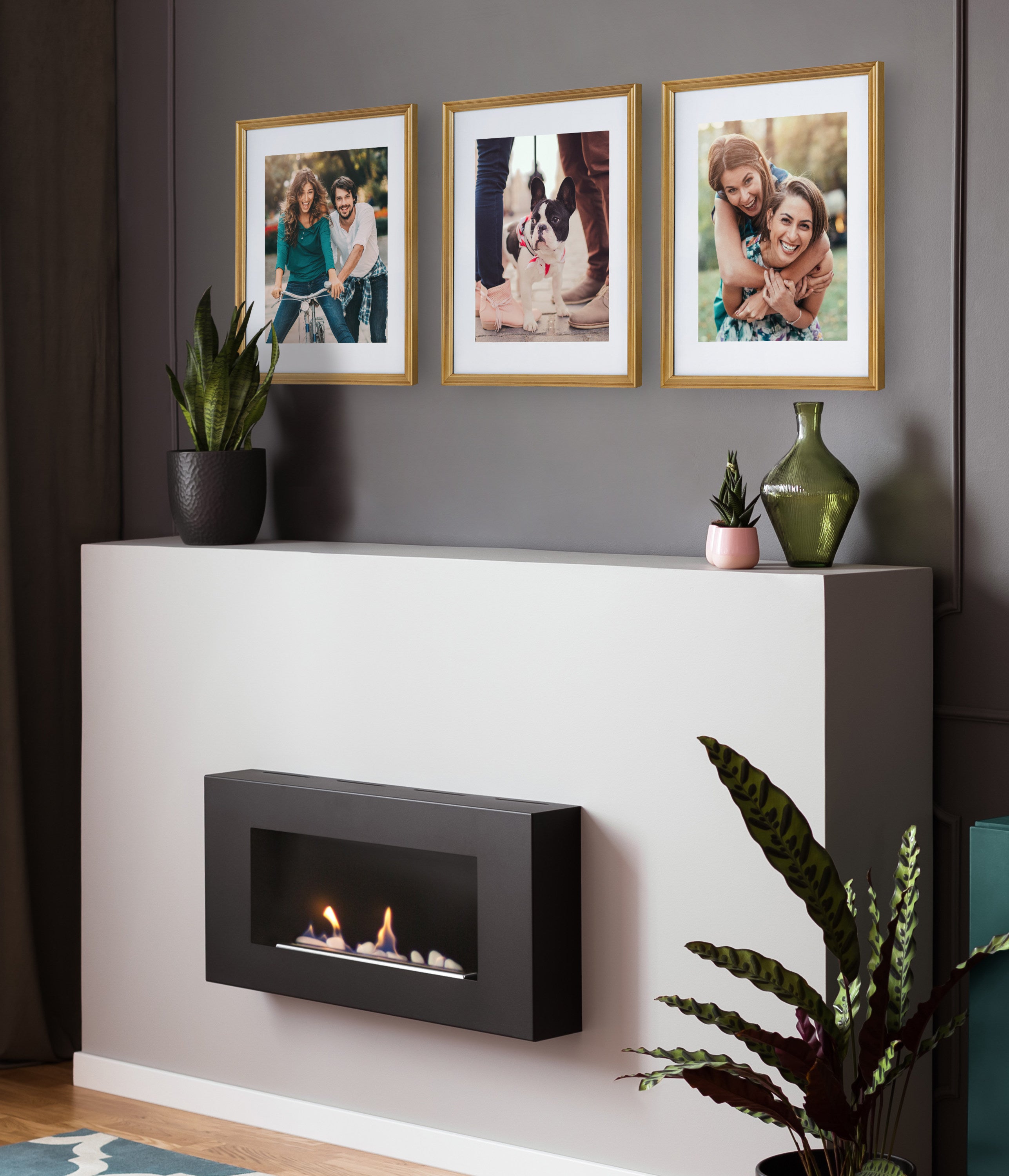 Wall Frame Gold 14x18 matted to 11x14 7