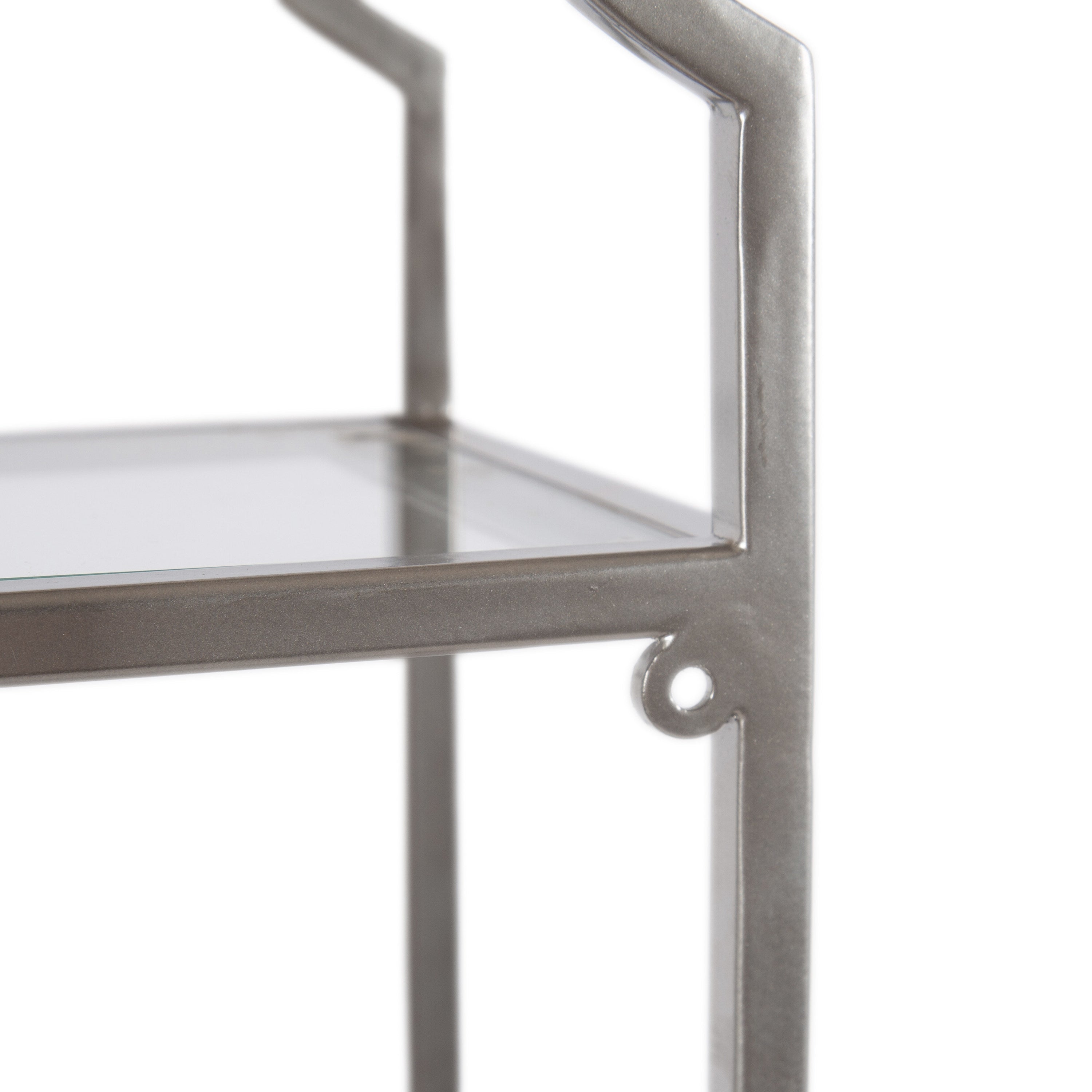 Accent Shelf Silver 20x6x32 4