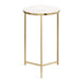 Side Table White Gold 15x15x24 5