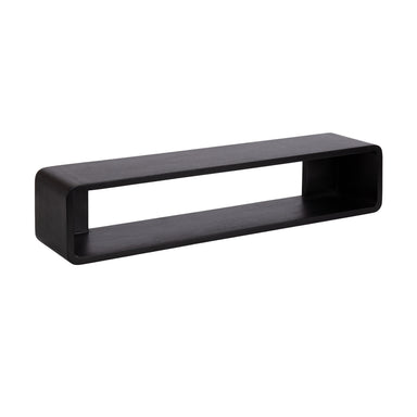 Floating Console Table Black 30x7x7 1