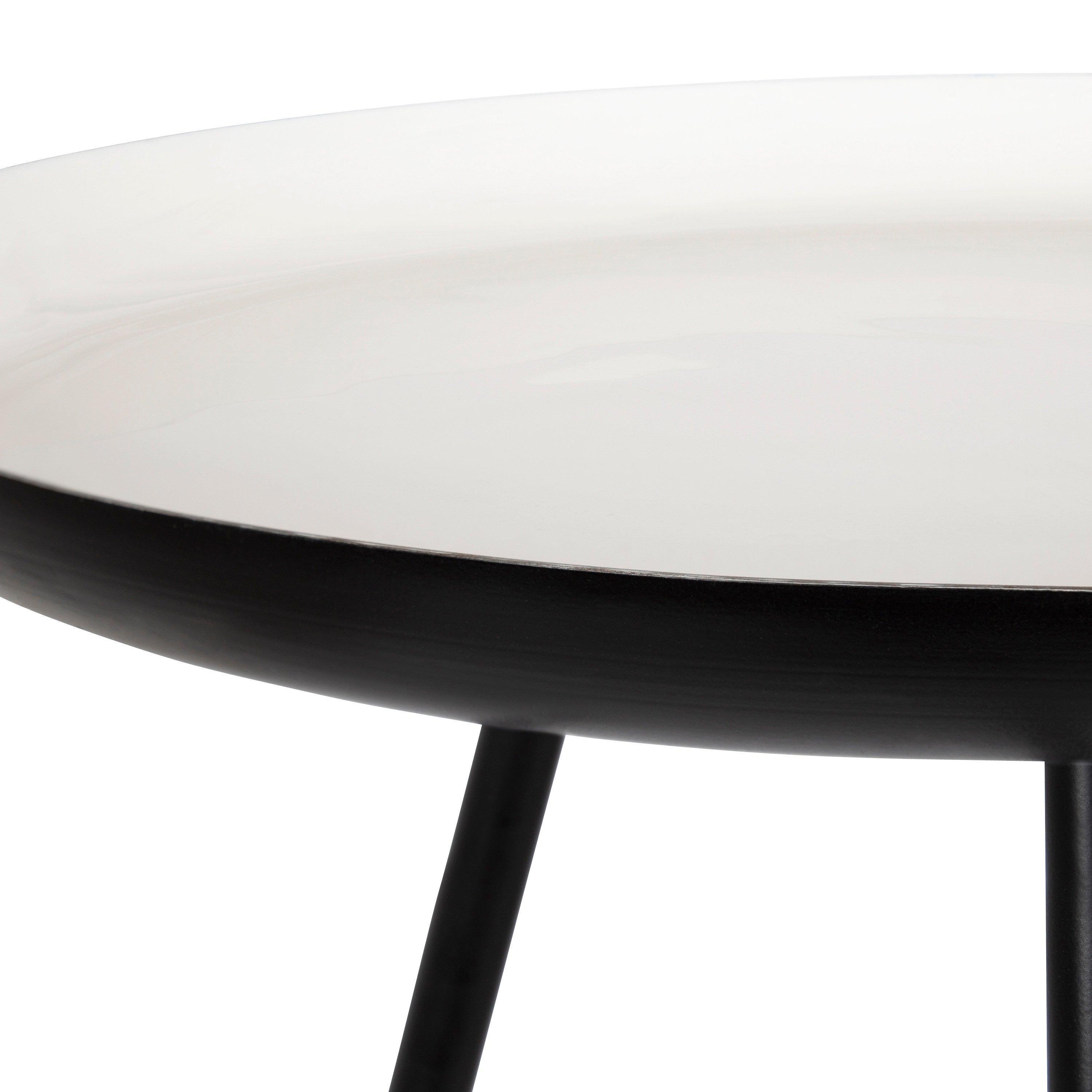 Side Table 15x15x22.5 Black White 4