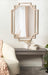Scallop Mirror White 27x40 7