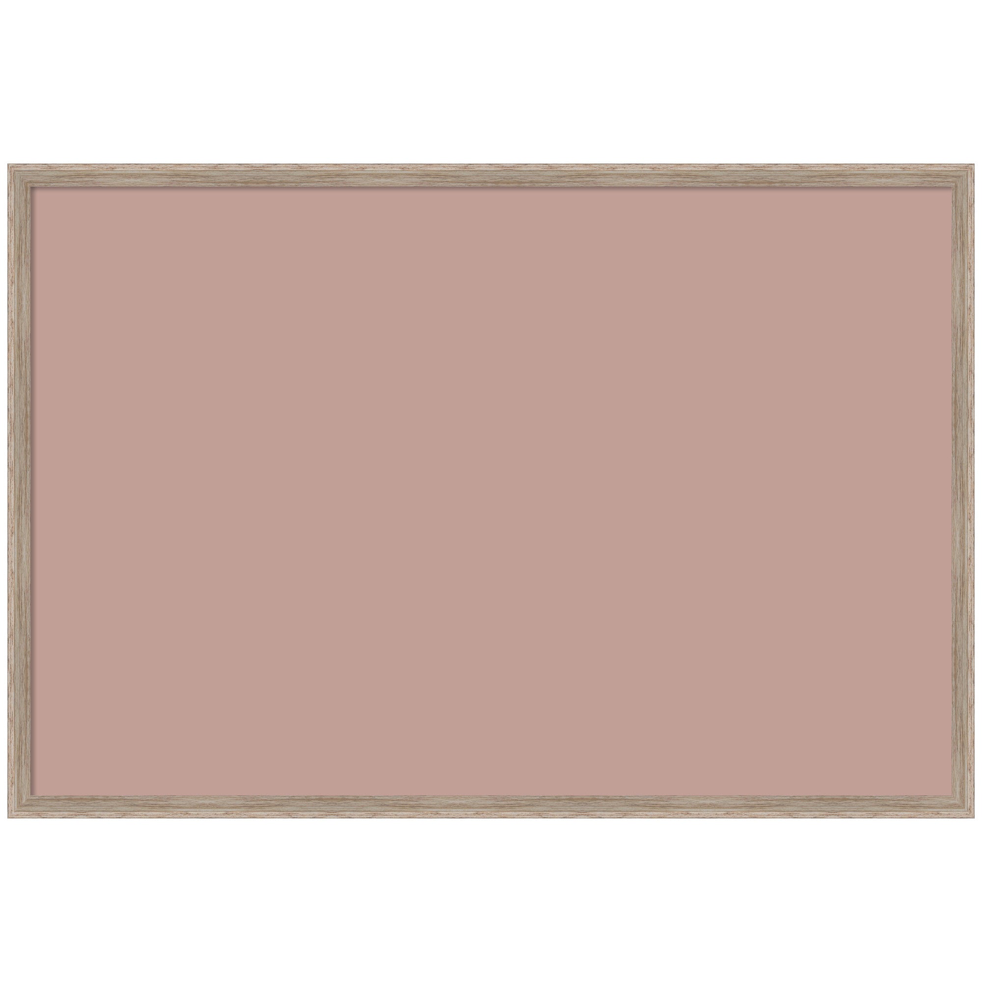 Framed Fabric Pinboard Blush Pink Clay Wall Organization