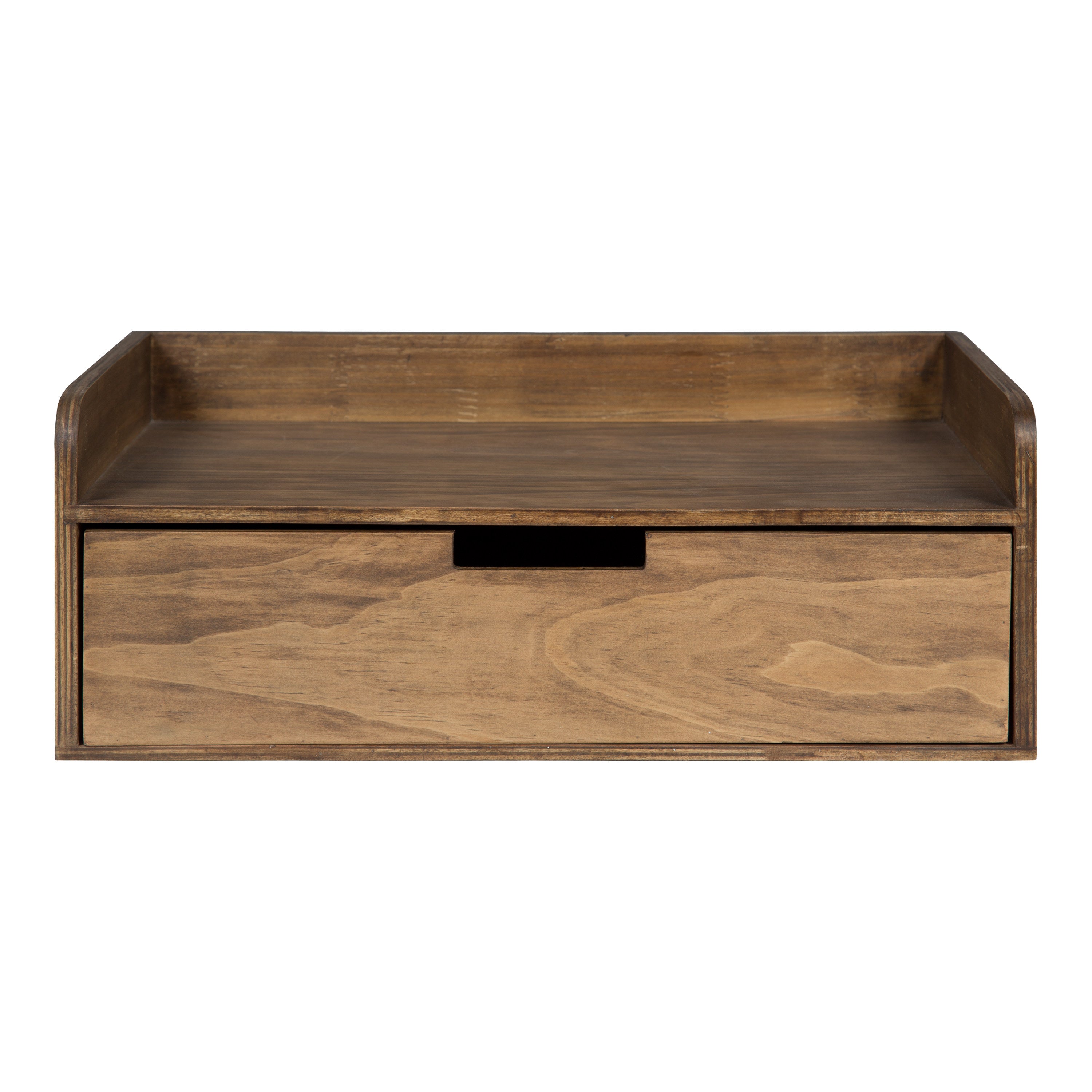 Floating Side Table Rustic Brown 18x12x7 3