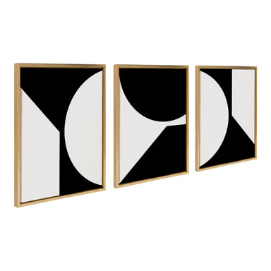 Art Set 3 Piece Set 18x24 Sylvie Bright Gold 1