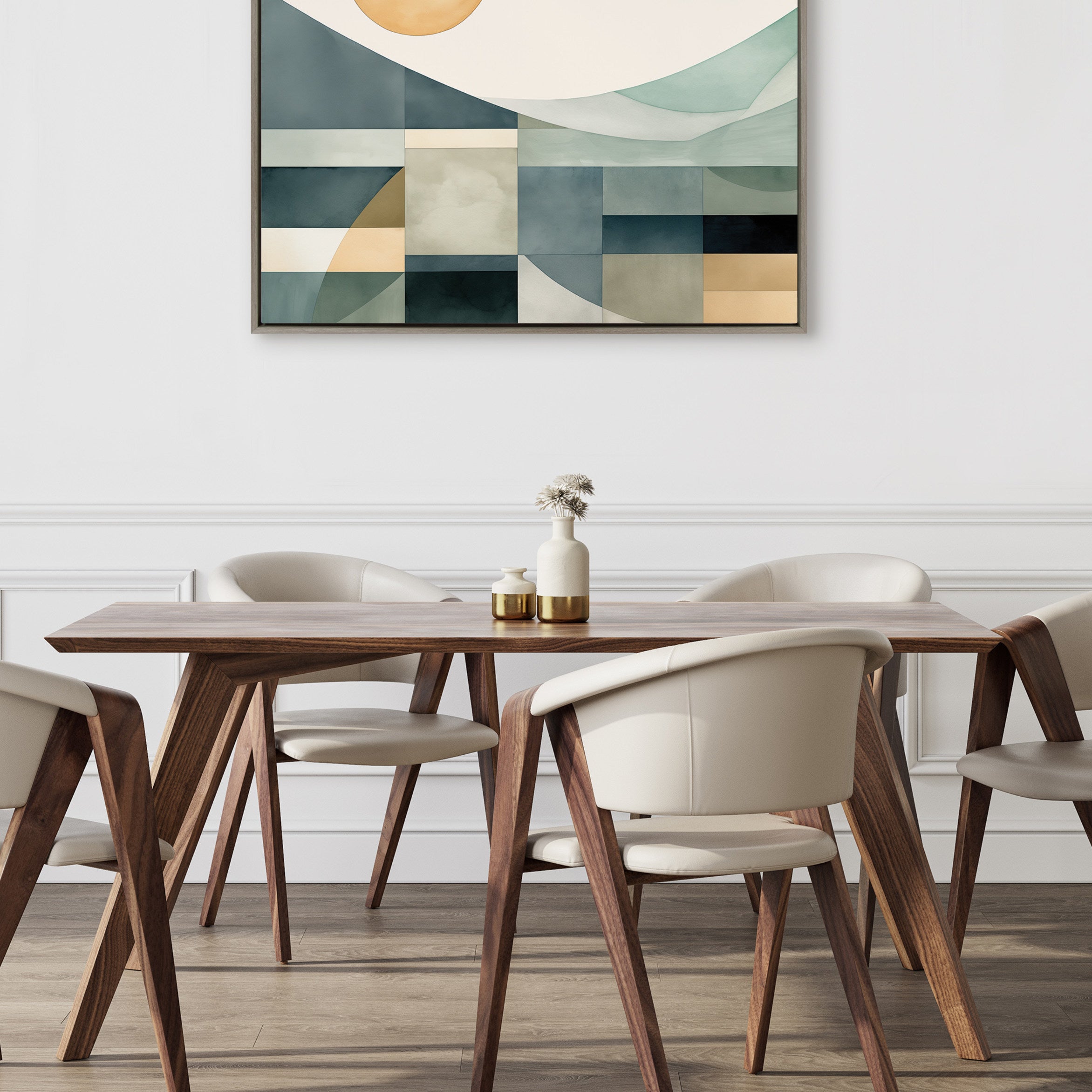 Framed Canvas 31.5x41.5 Sylvie Graywash 5