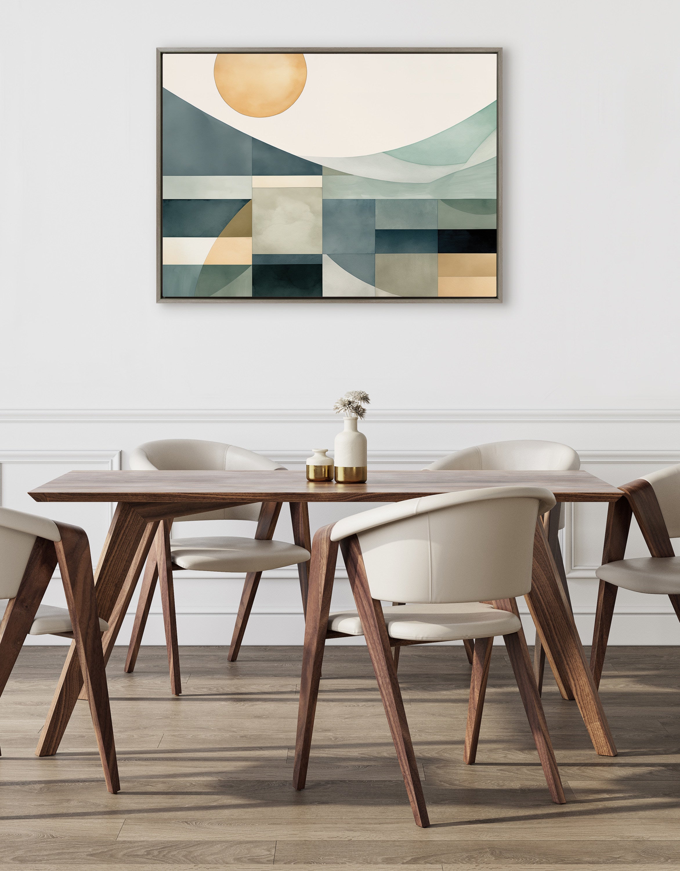 Framed Canvas 31.5x41.5 Sylvie Graywash 5