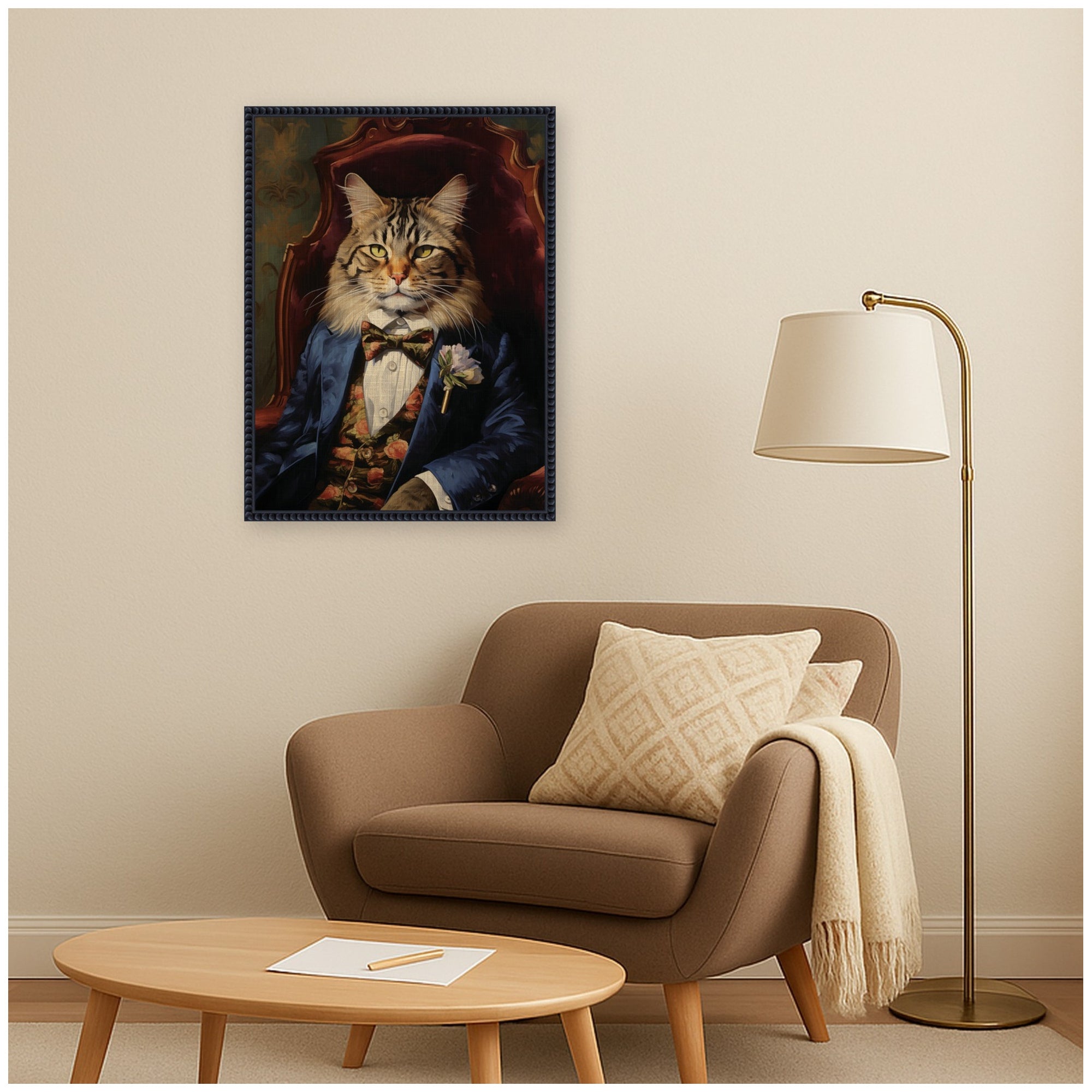 Framed Canvas 18x24 Sylvie Beaded Black 7