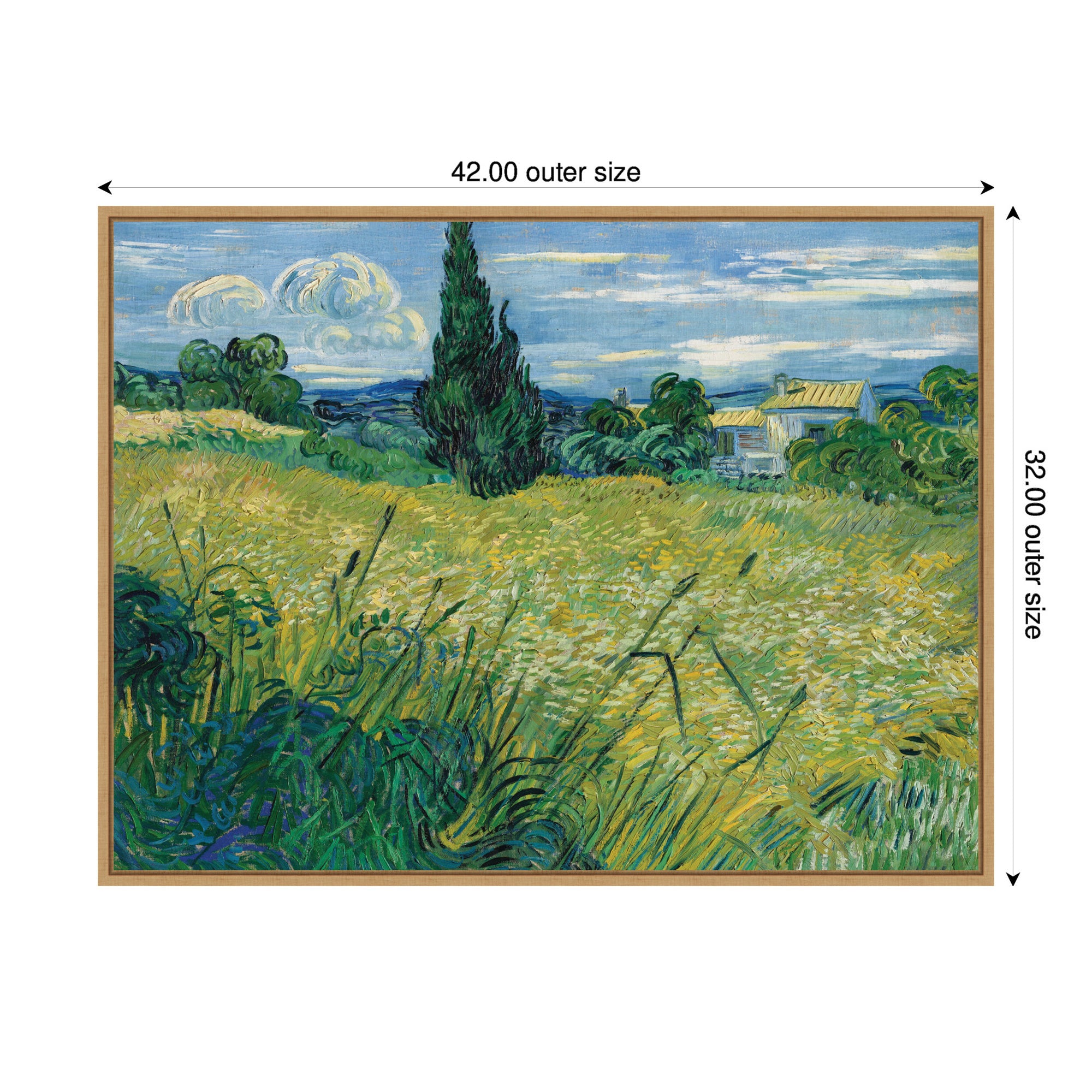 Framed Canvas 42x32 Sylvie Natural 2