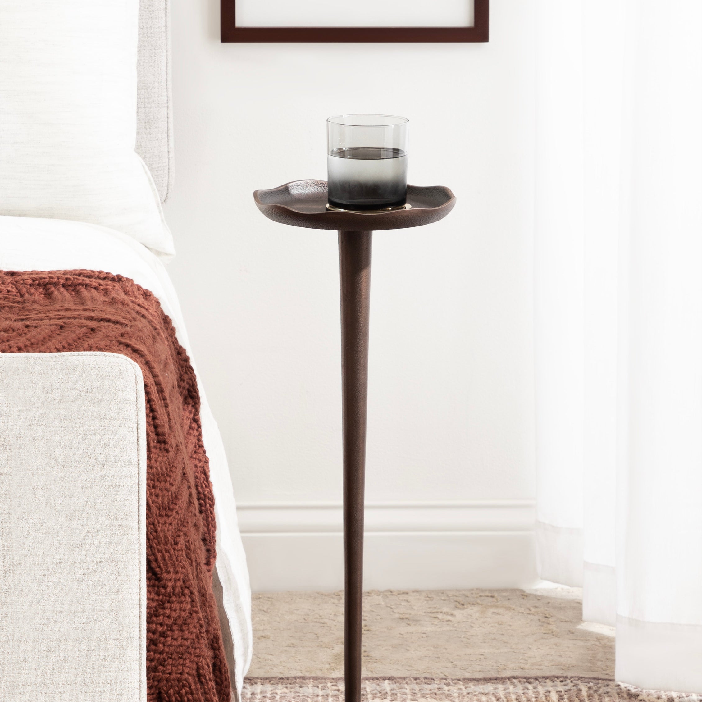 Drink Table Bronze 8x8x22 6