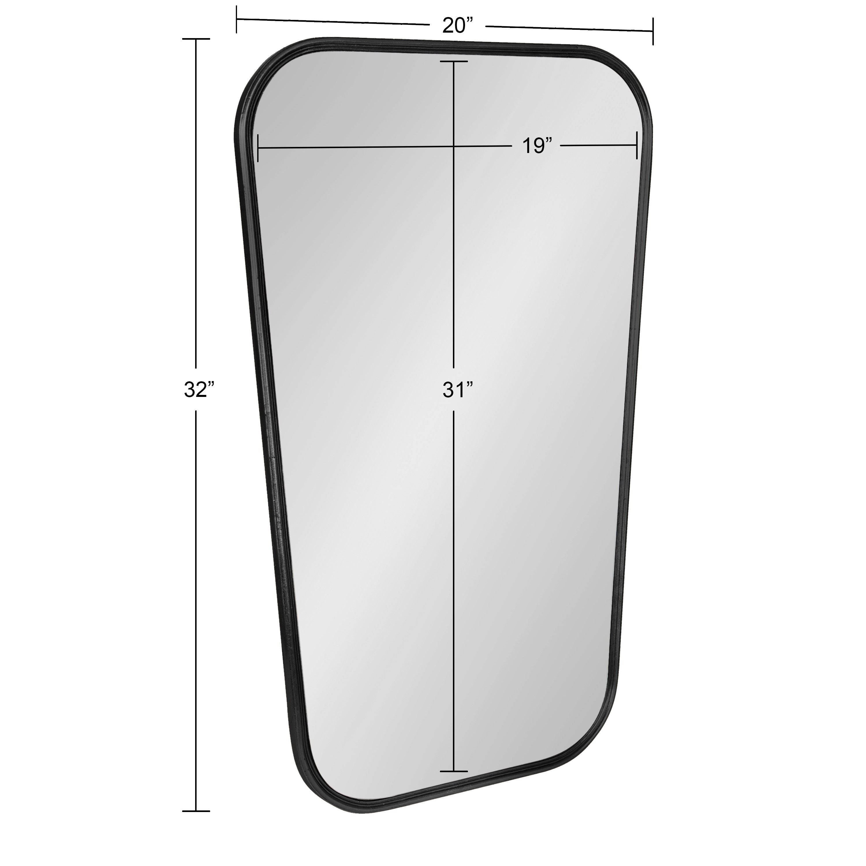 Irregular Mirror Black 20x32 5