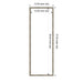 Dry Erase Board Belvedere Silver 13x37 2