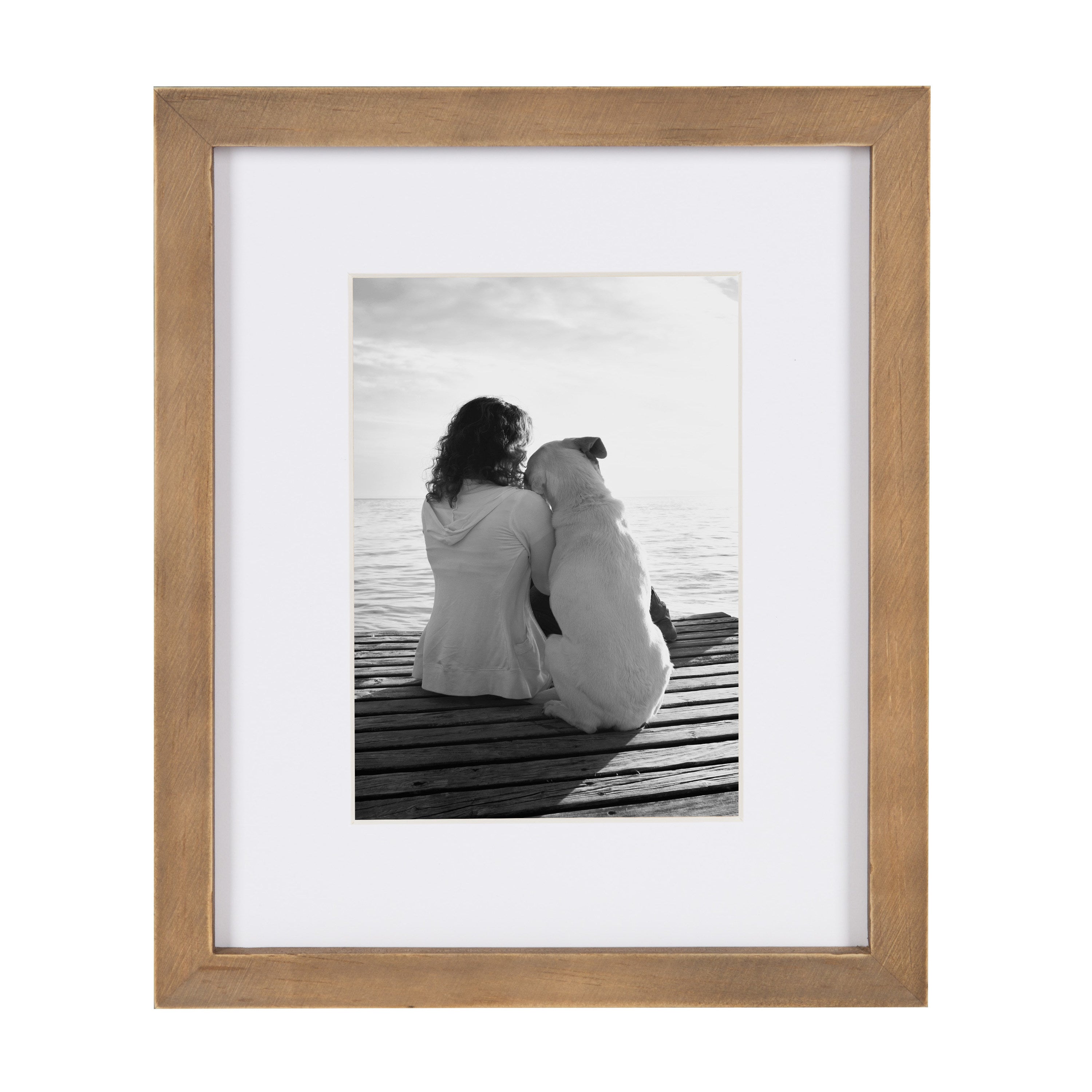 Tabletop Frame Rustic Brown 8x10 matted to 5x7 2