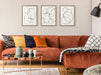 Art Set Sylvie Dark Gold 3 Piece Set 18x24 5
