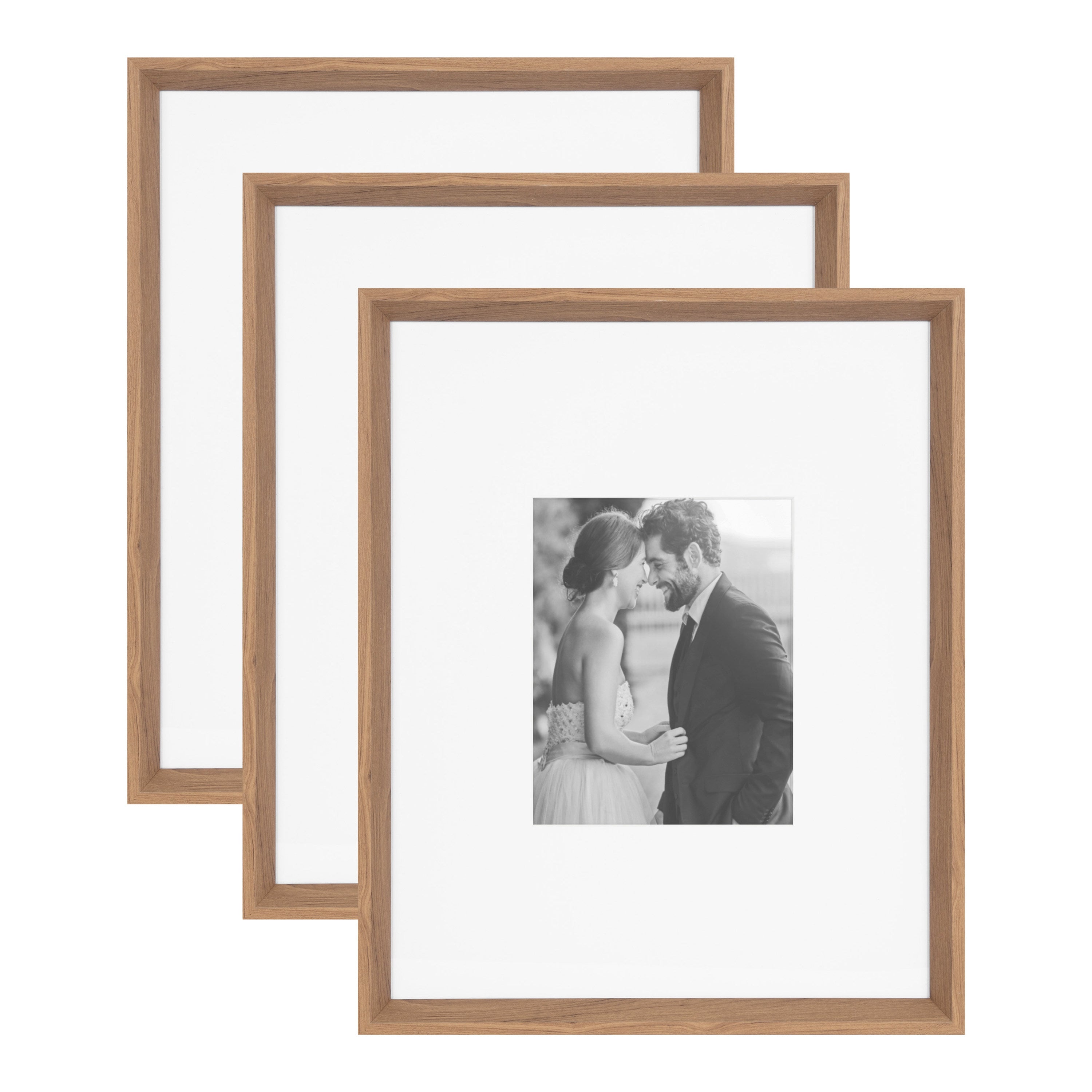 Wall Frame Brown 16x20 matted to 8x10 1