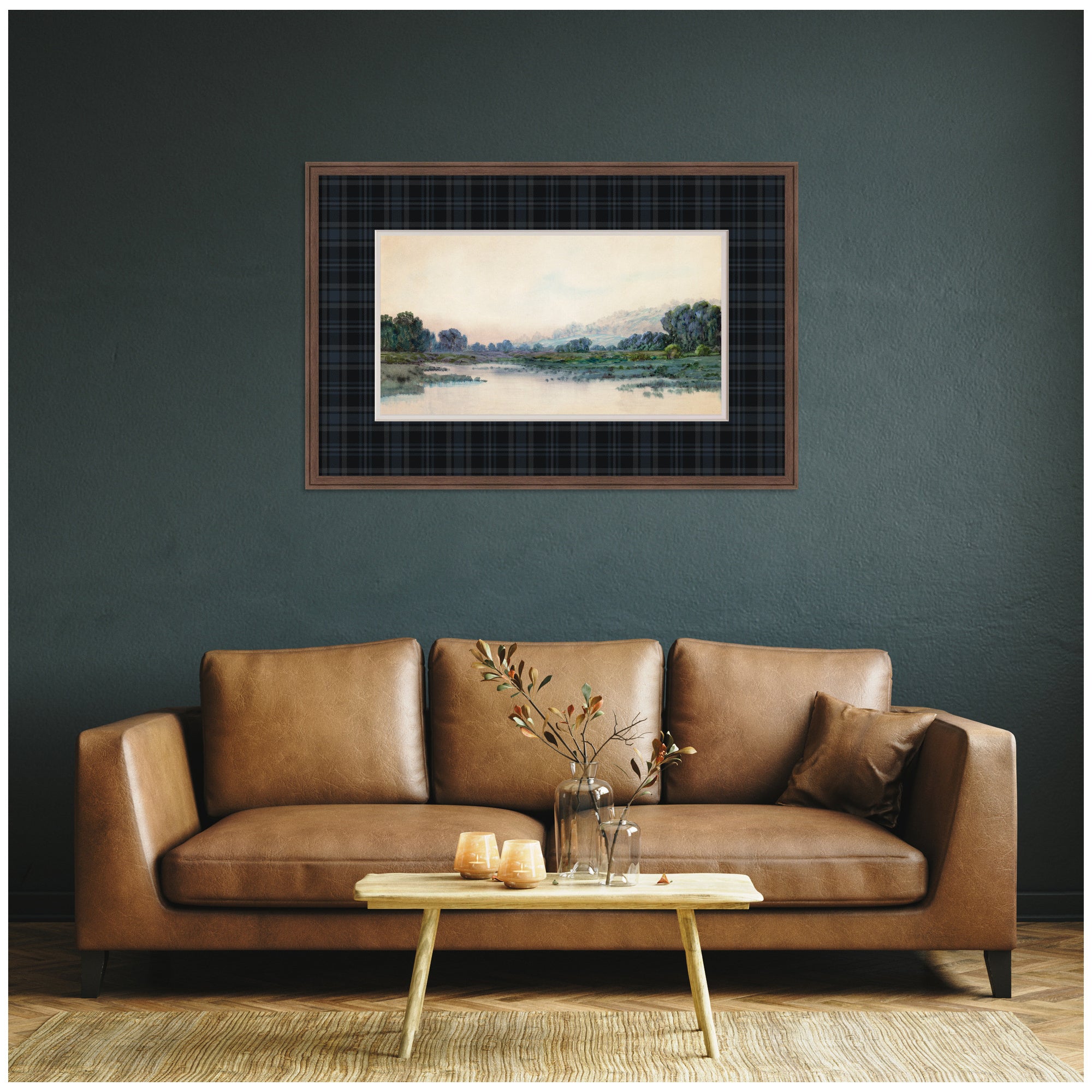 Framed Art 42x28 Florence Medium Brown 7