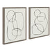 Art Set Sylvie Graywash 2 Piece Set 18x24 2