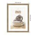 Framed Art Woodgrain Stripe Mocha 20x26 2