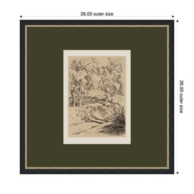 Framed Art 26x26 Belmont Black 2