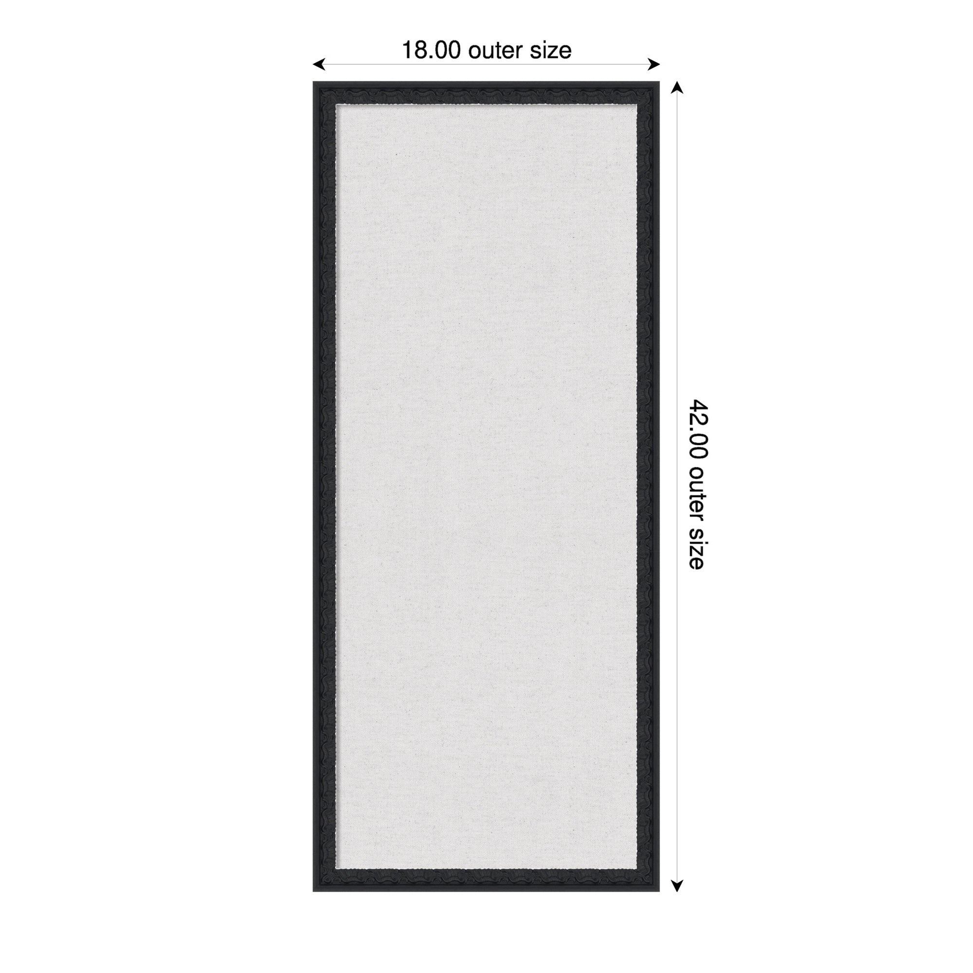 Pinboard 18x42 Bethany Black 2