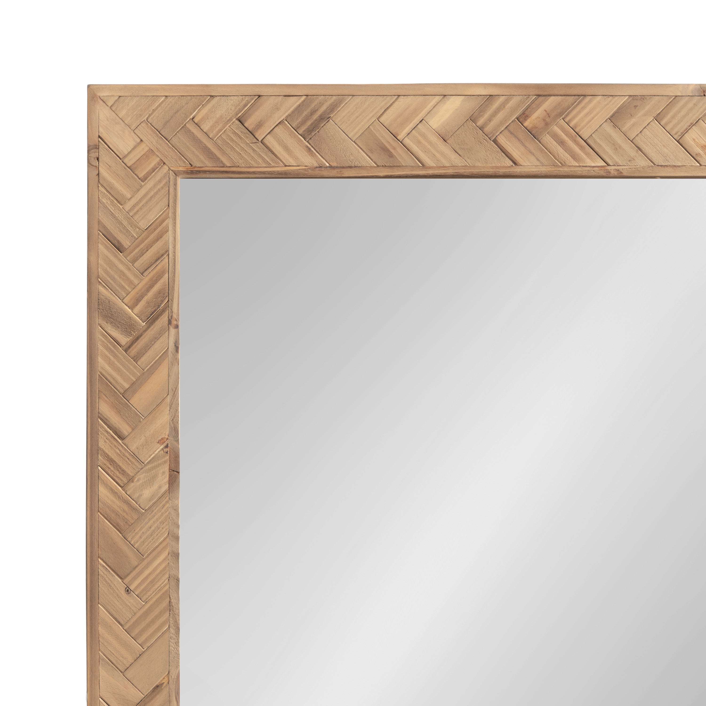 Rectangle Mirror Brown 24x36 3