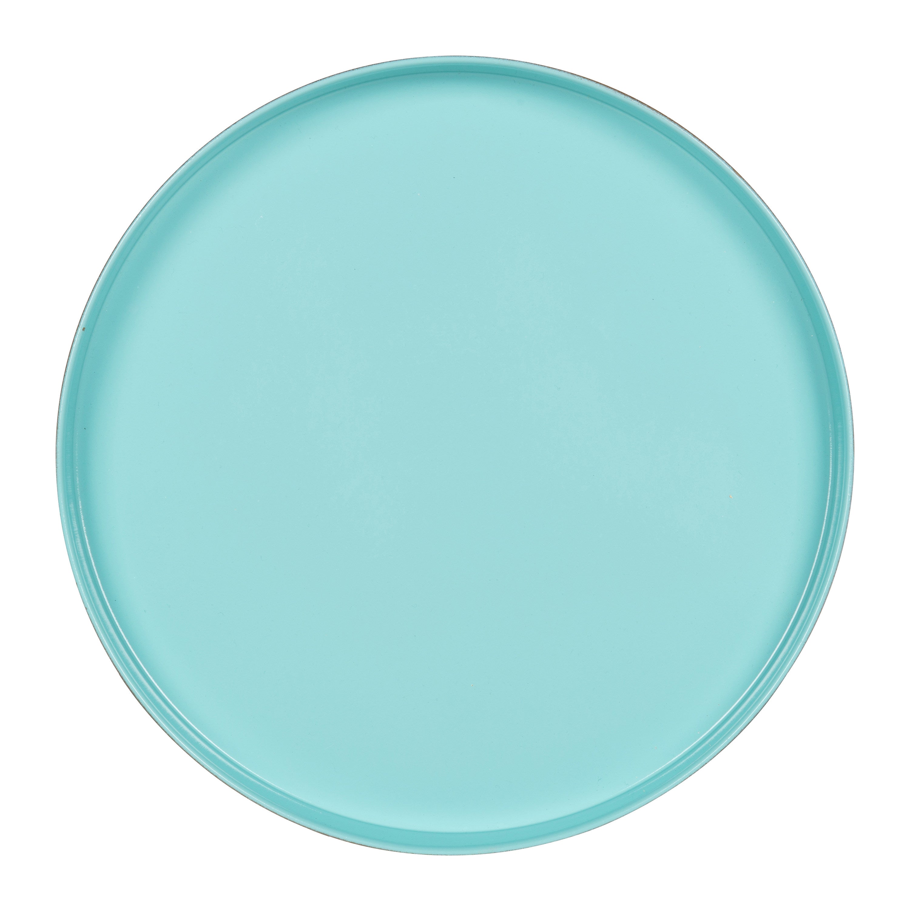 Tea Table Gold Light Teal 14x14x26 3