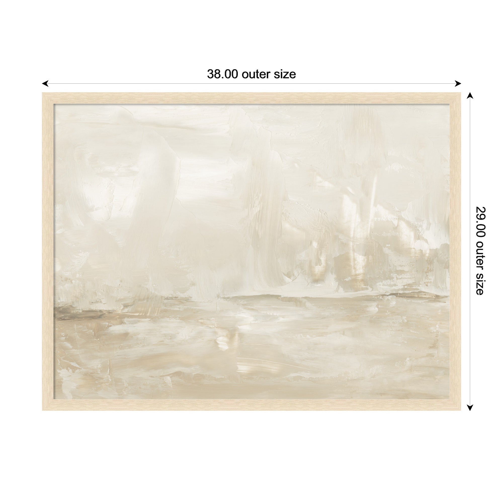 Mounted Canvas 38x29 Woodgrain Stripe Blonde 2