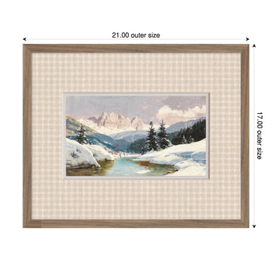 Framed Art Svelte Walnut 21x17 2