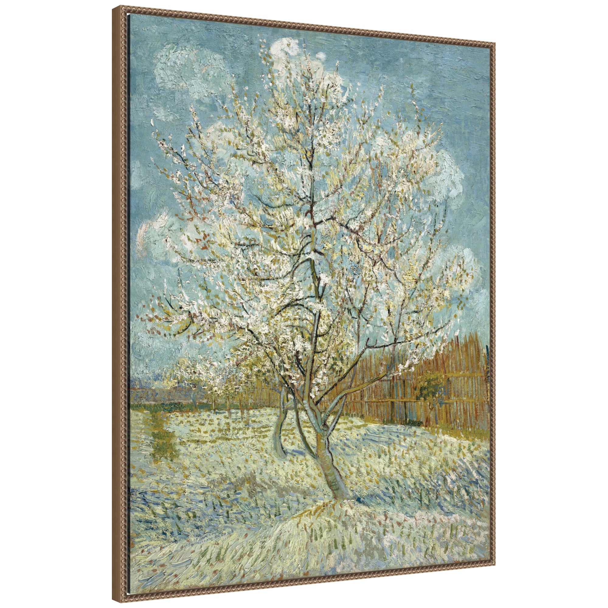 Framed Canvas 32x42 Sylvie Beaded Dark Gold 1