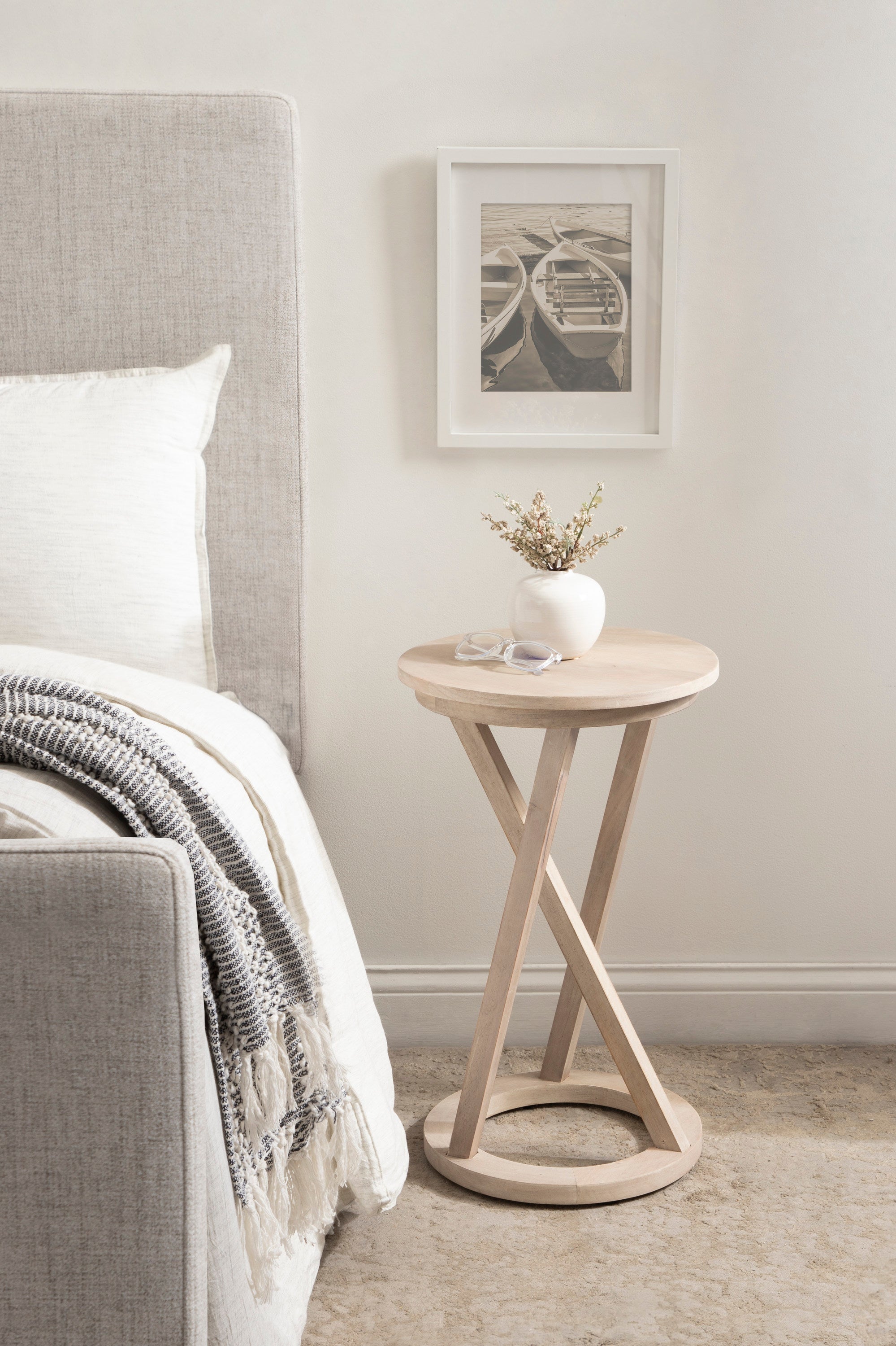 Side Table 15x15x23 White 8