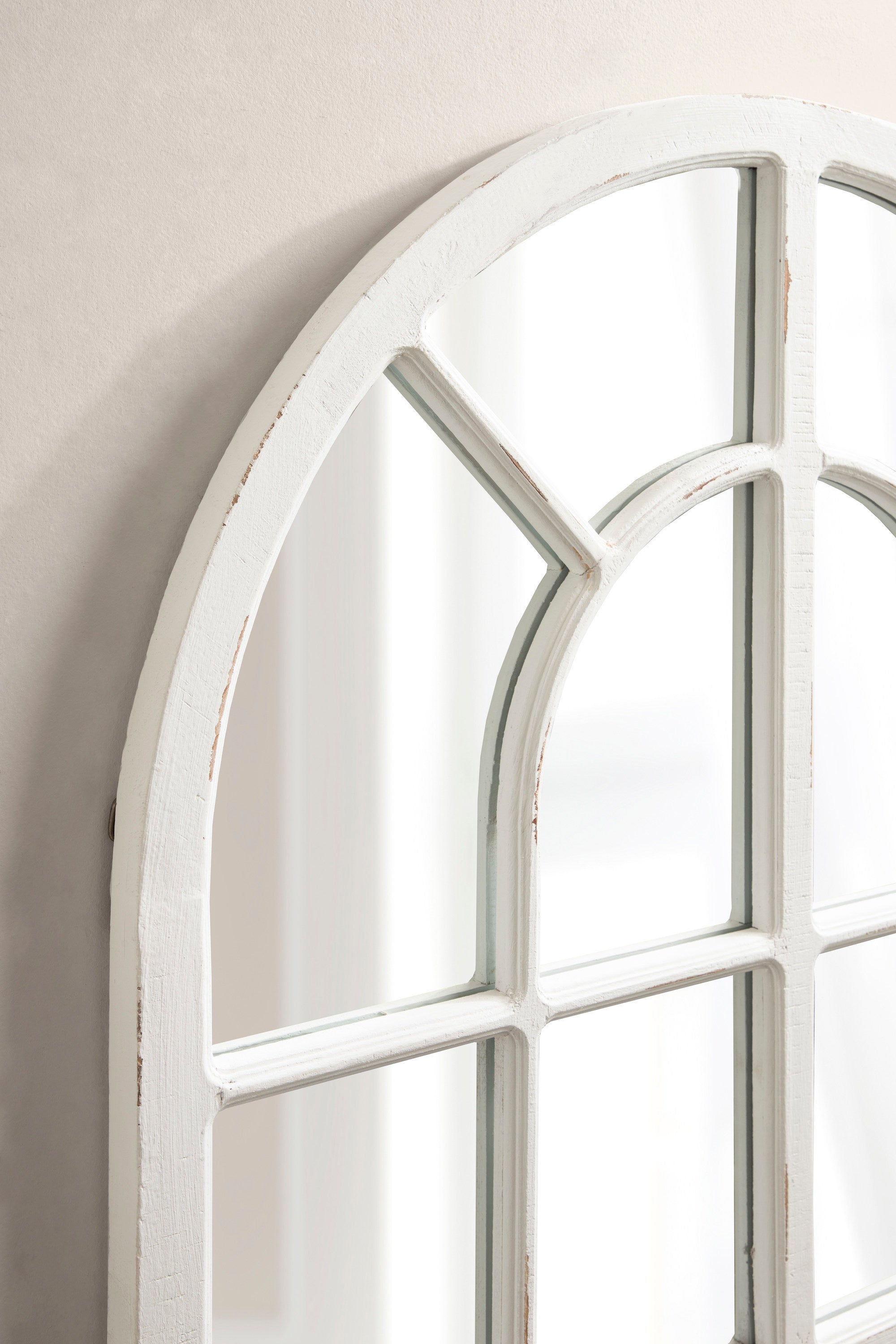Windowpane Mirror White 30x29 7