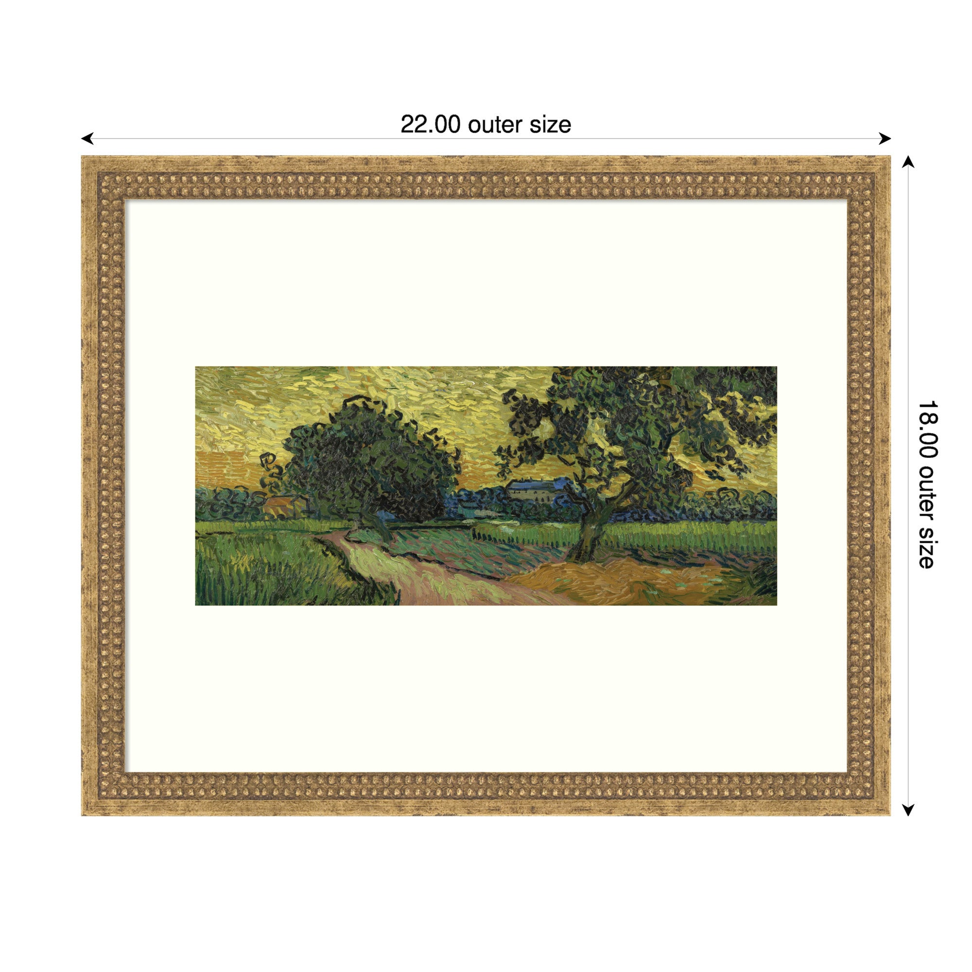 Framed Art 22x18 Castellan Gold 6