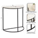 Console Table White Black 28x14x30 2