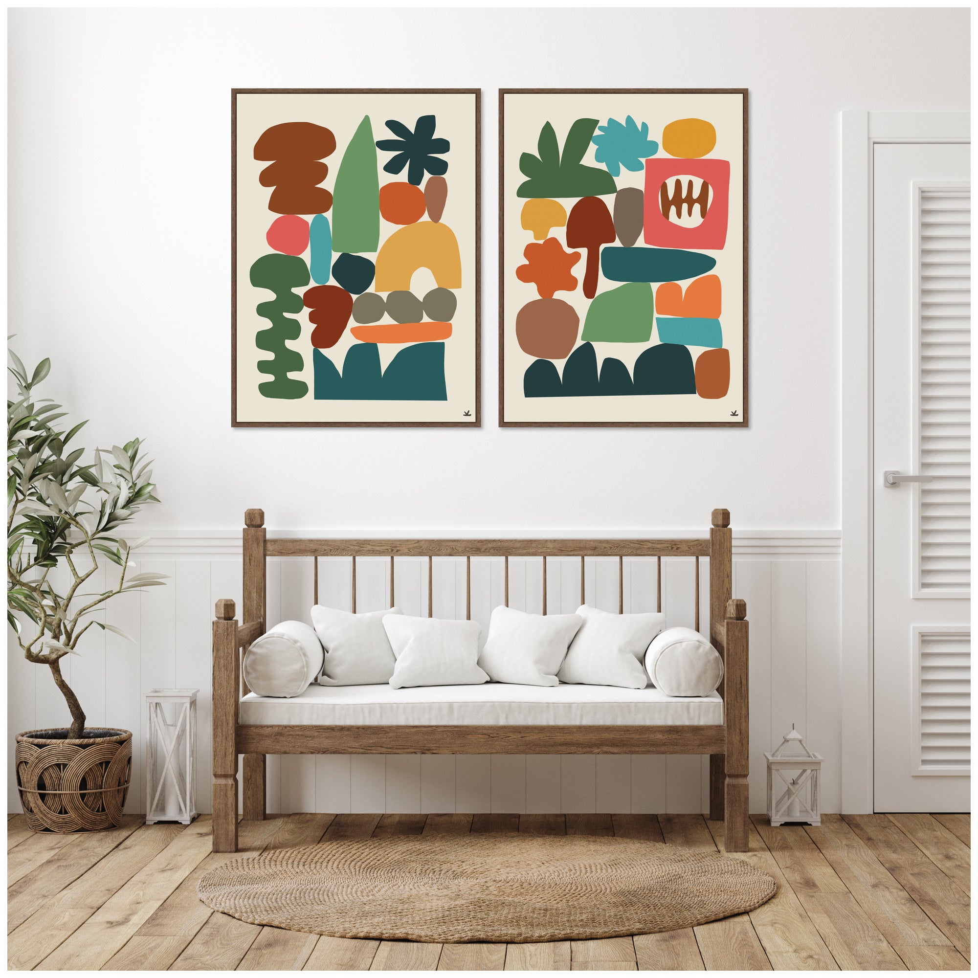 Night Chords 2 Piece Framed Canvas Wall Art Set by Kelly Knaga