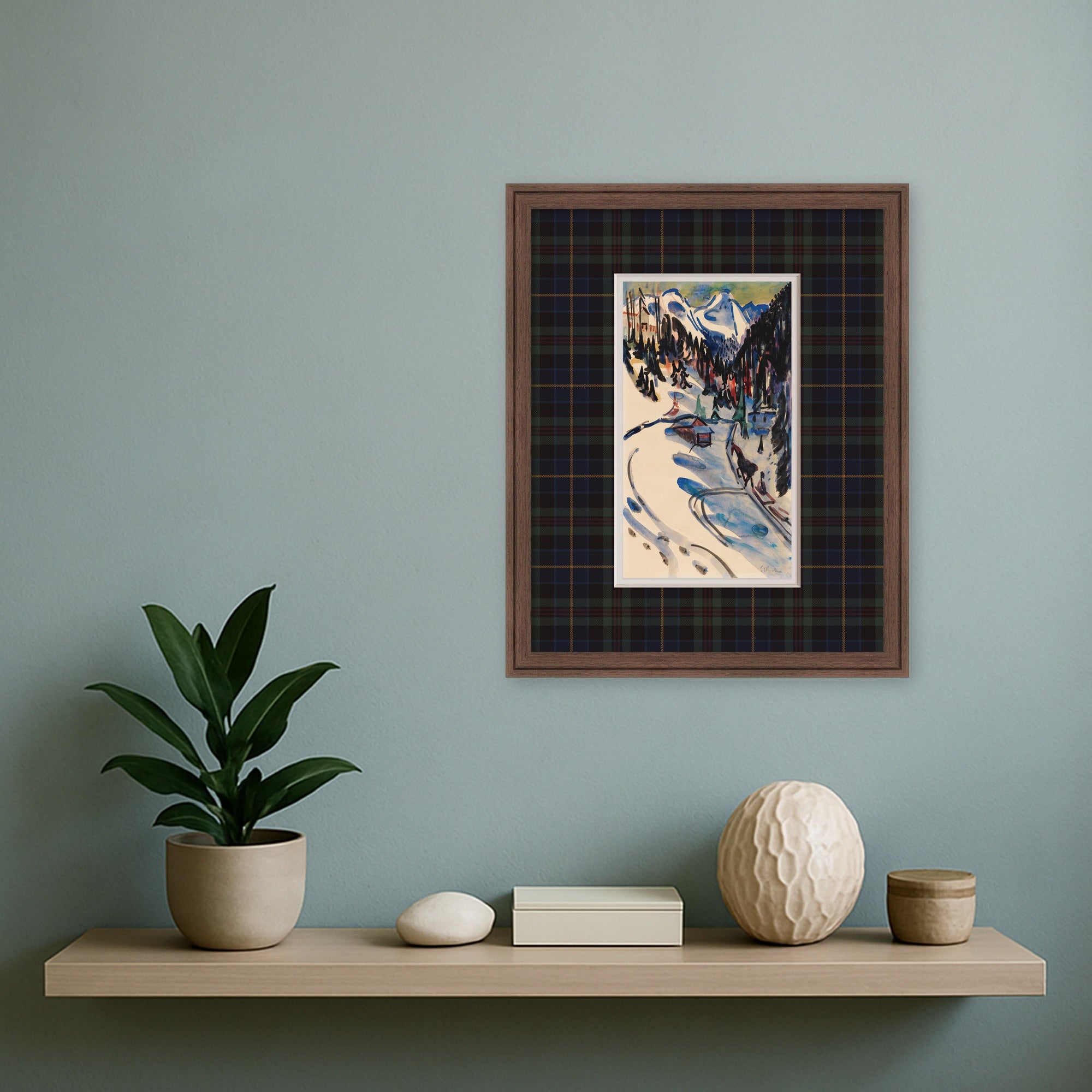Framed Art Florence Medium Brown 18x22 6