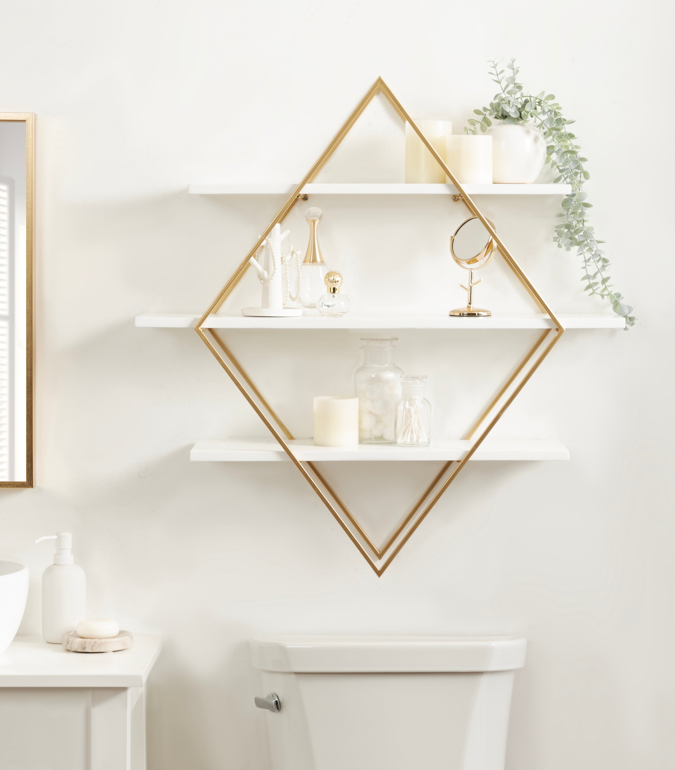 Daxton Wood and Metal Wall Shelf