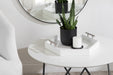 Single Tray White Silver 18x18 7