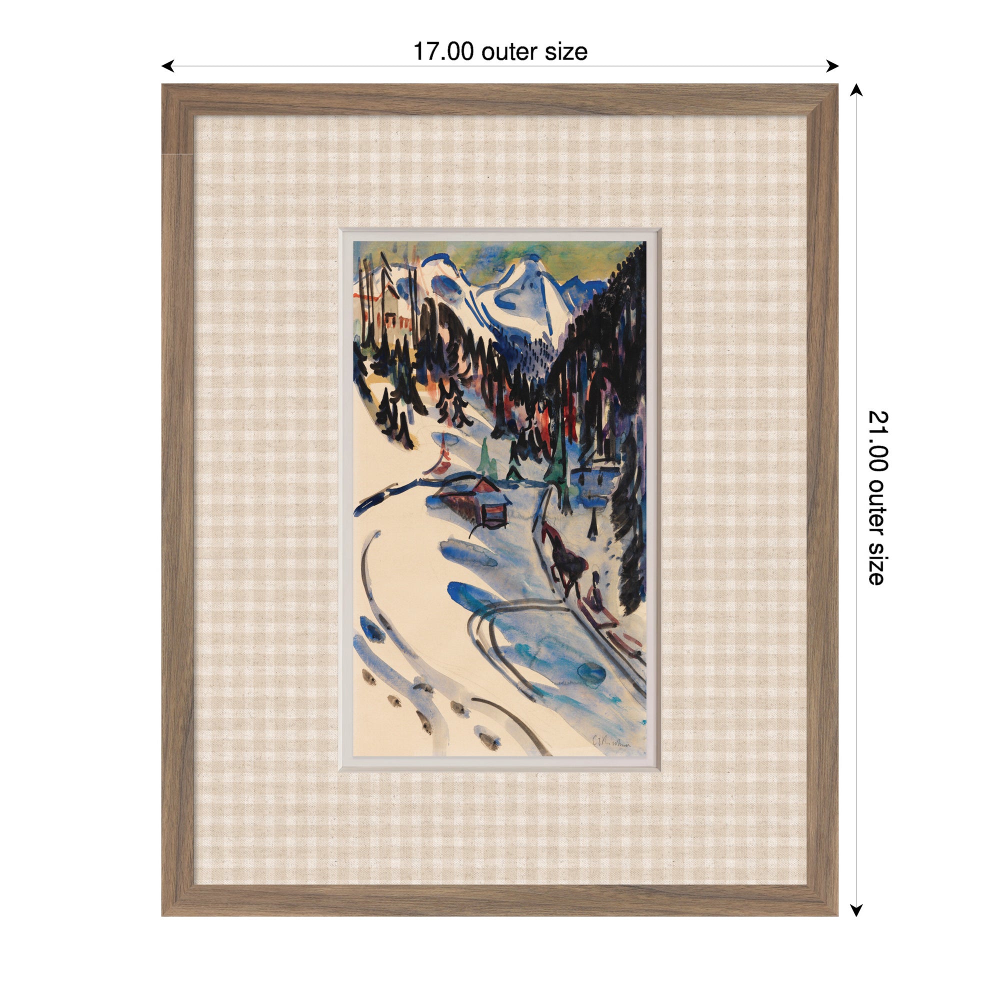 Framed Art Svelte Walnut 17x21 2