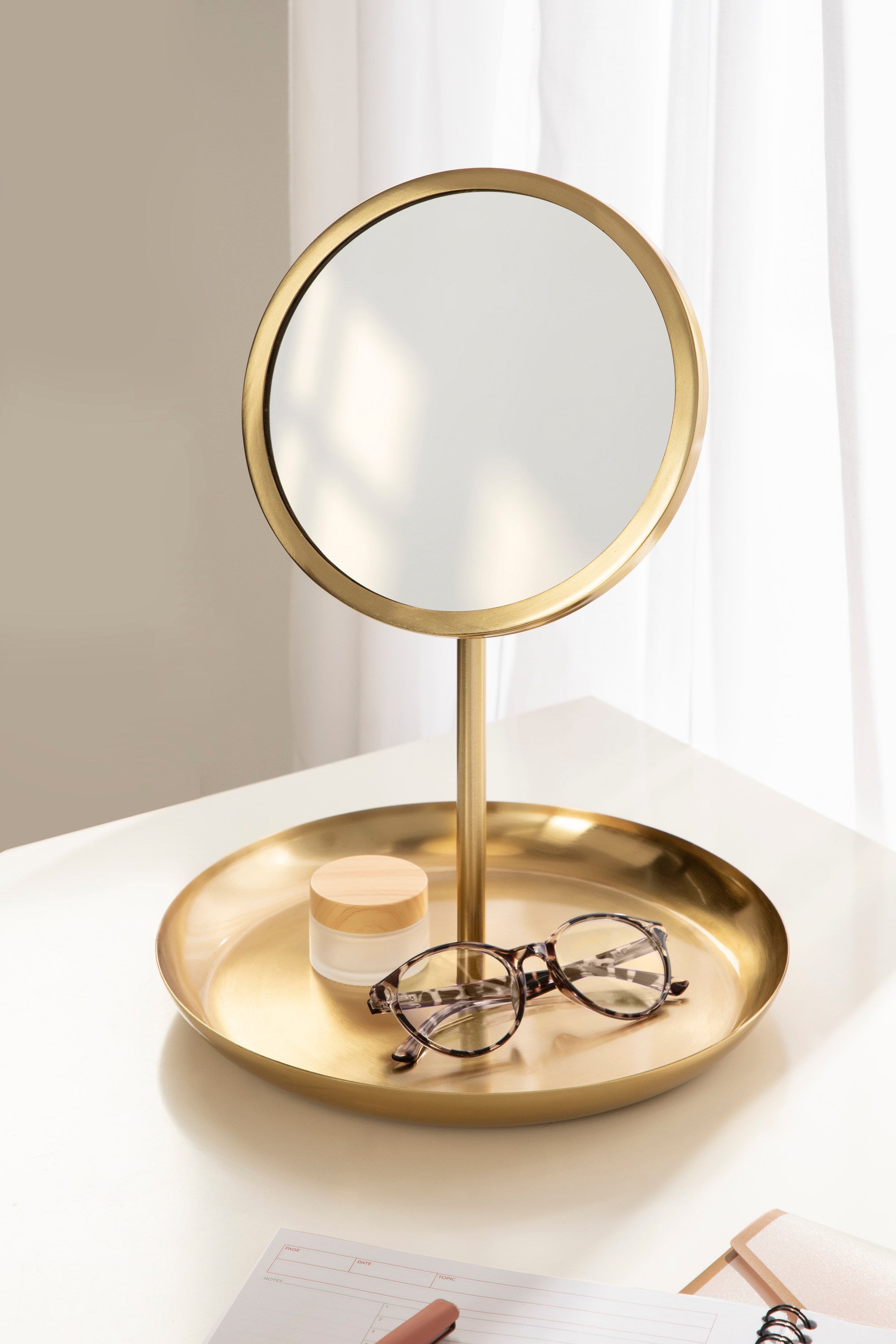 Tabletop Mirror Gold 11x15 7