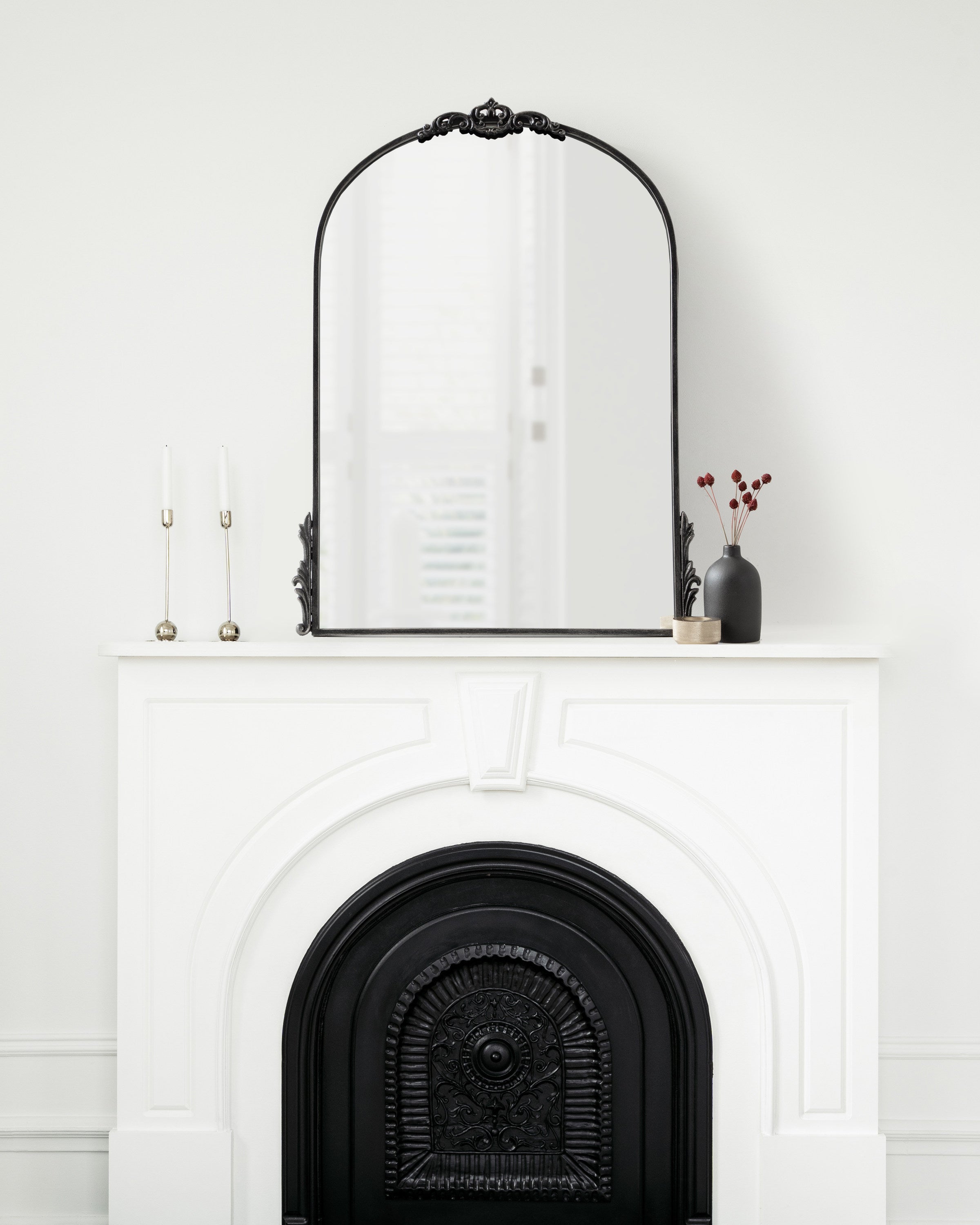 Arch Mirror Black 25x33 7