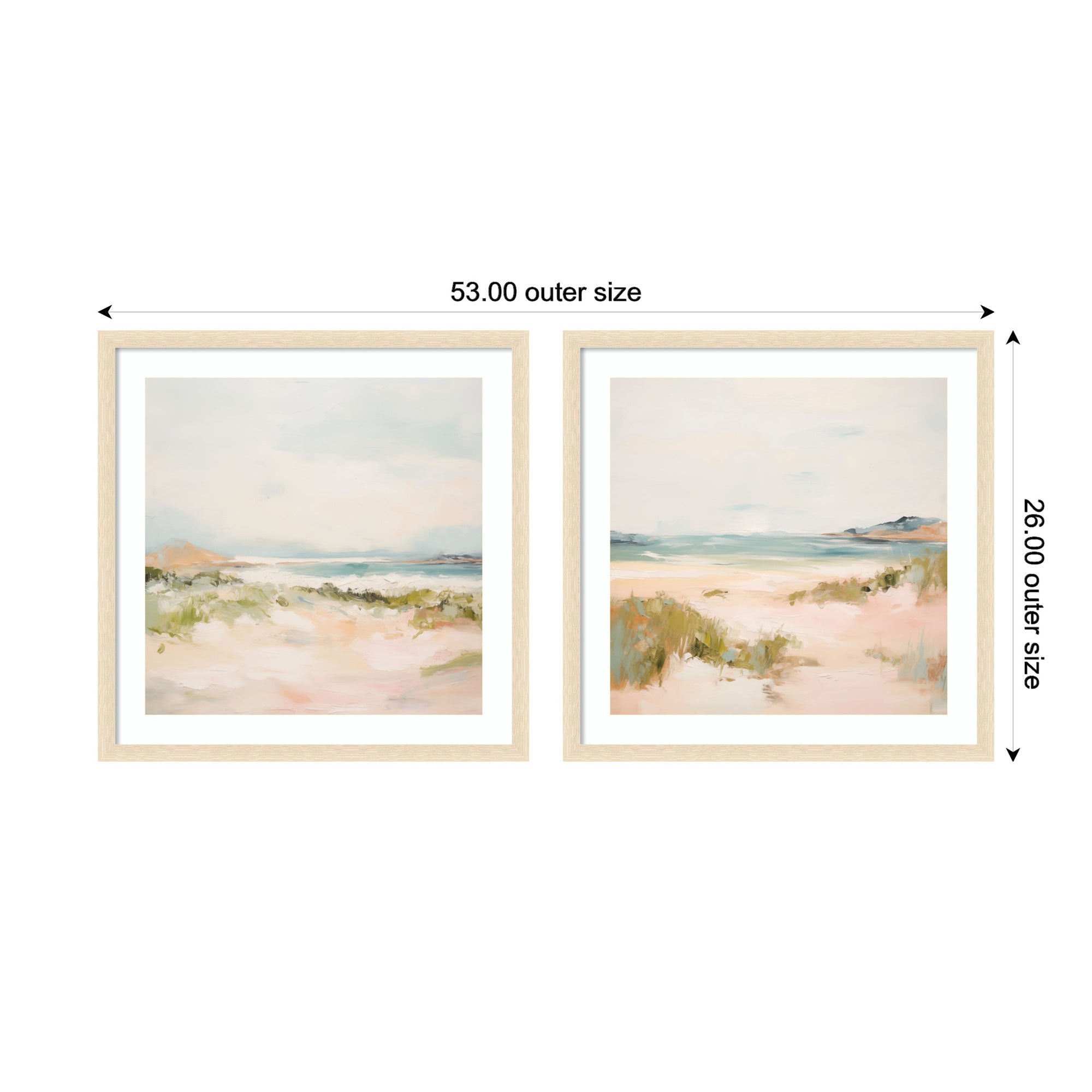 Tranquil Landscape 2 Piece Framed Wall Art Print Set by Amy Lighthall