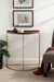Console Table Walnut Brown Gold 28x14x30 7