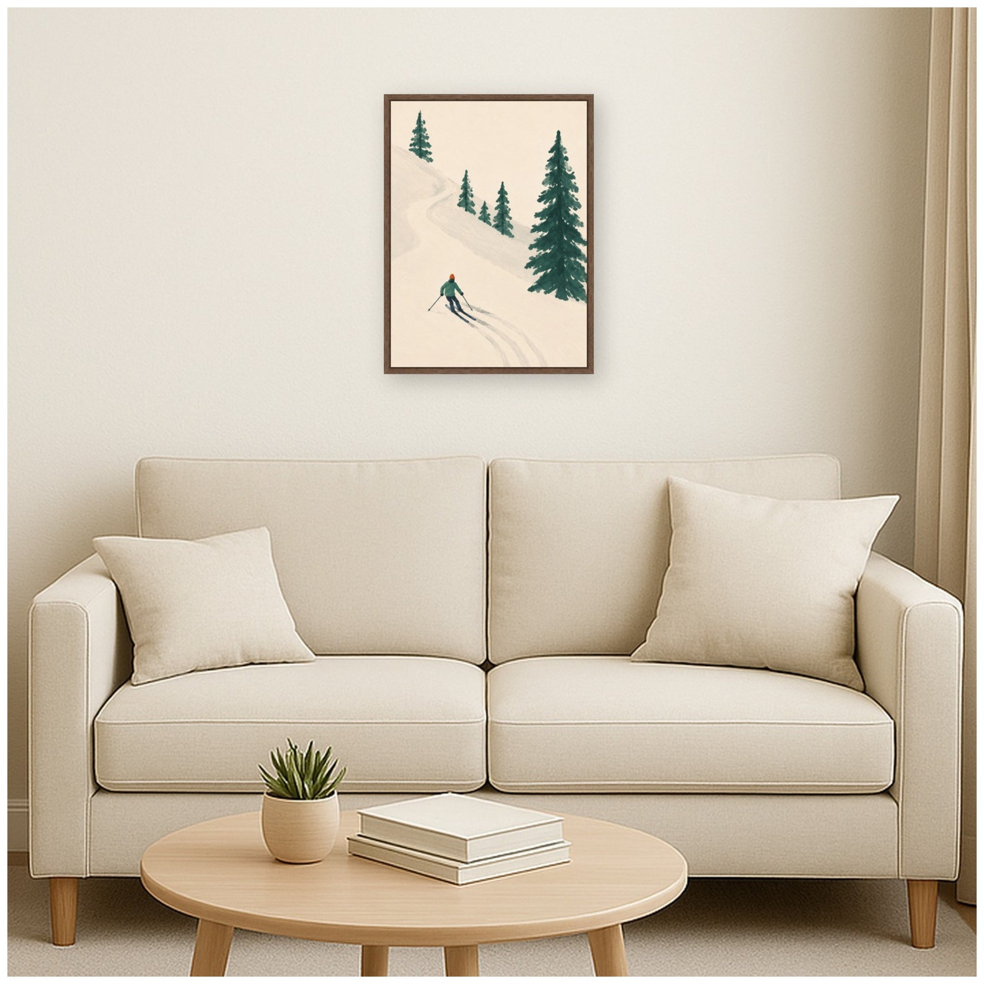 Framed Canvas Sylvie Walnut 18x24 6