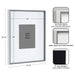 Wall Frame 16x20 matted to 8x10 Gray White 2