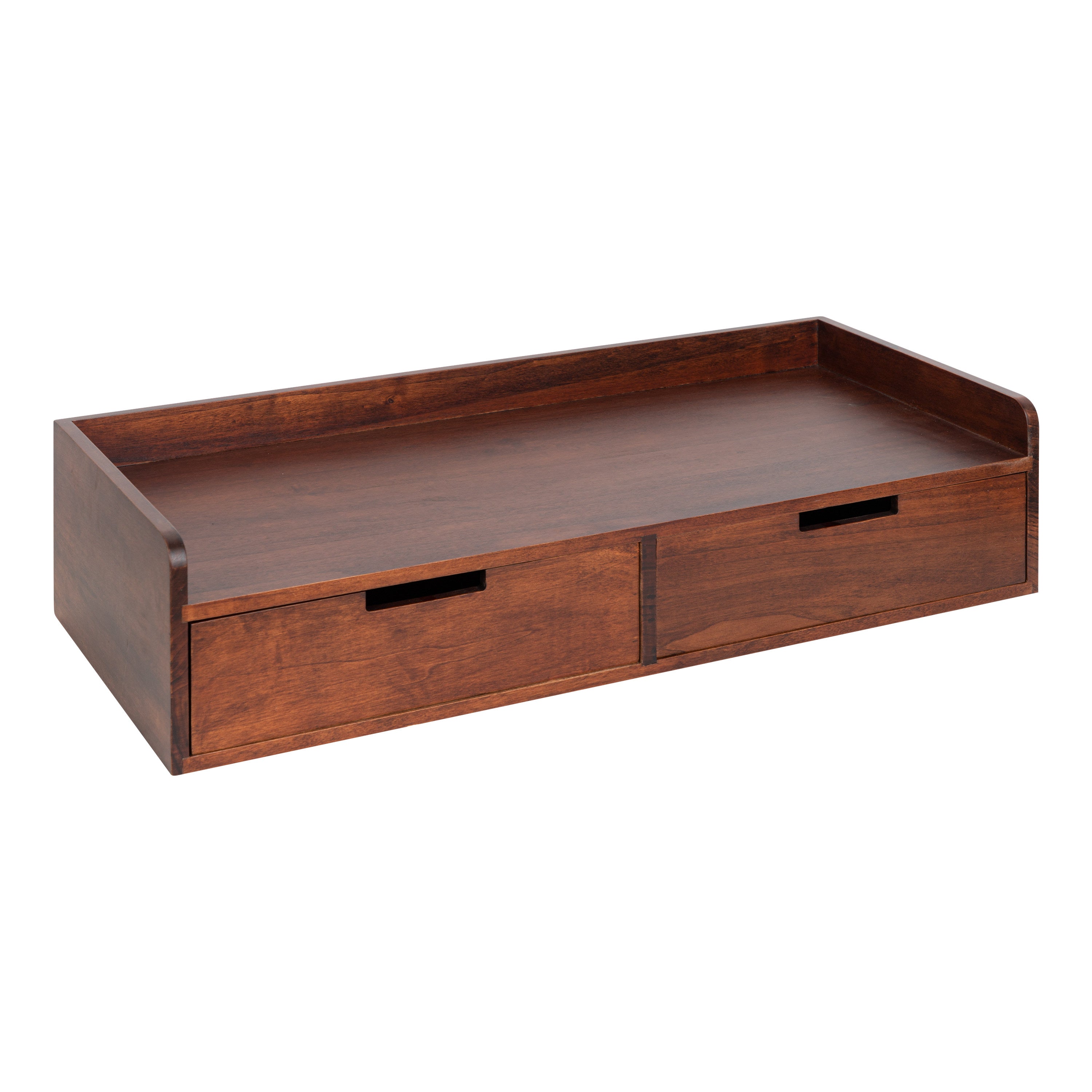 Floating Console Table Dark Brown 28x12x6.5 1