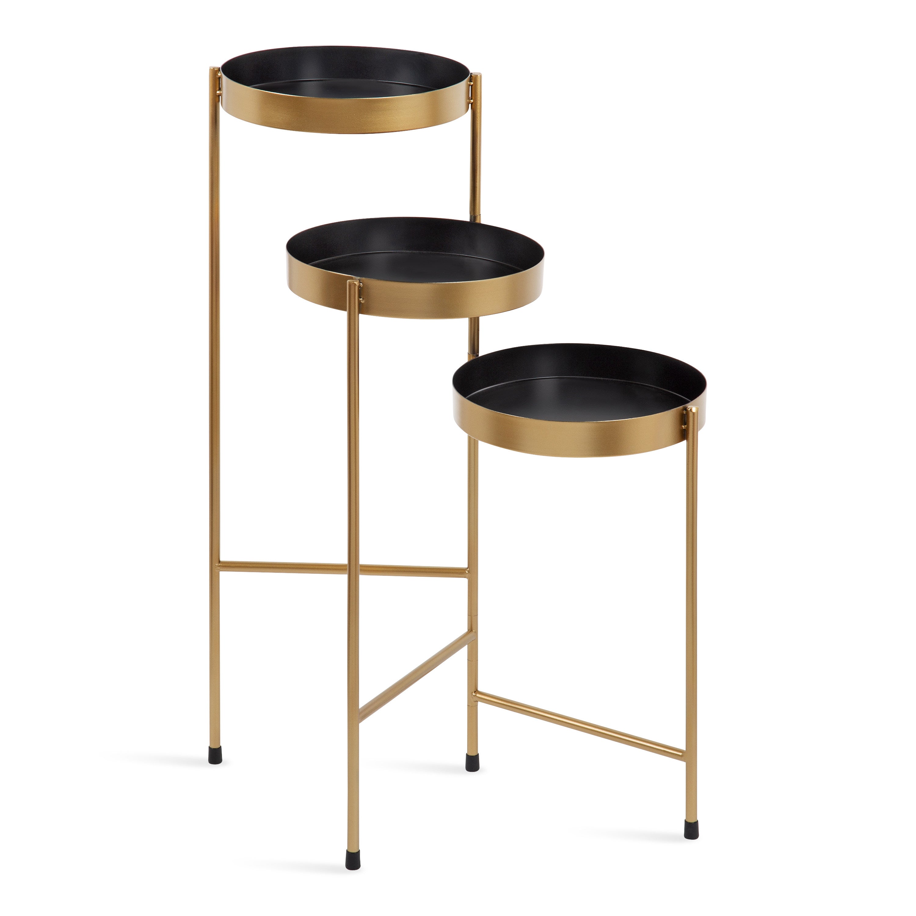 Plant Stand Black Gold 16x21x30 2